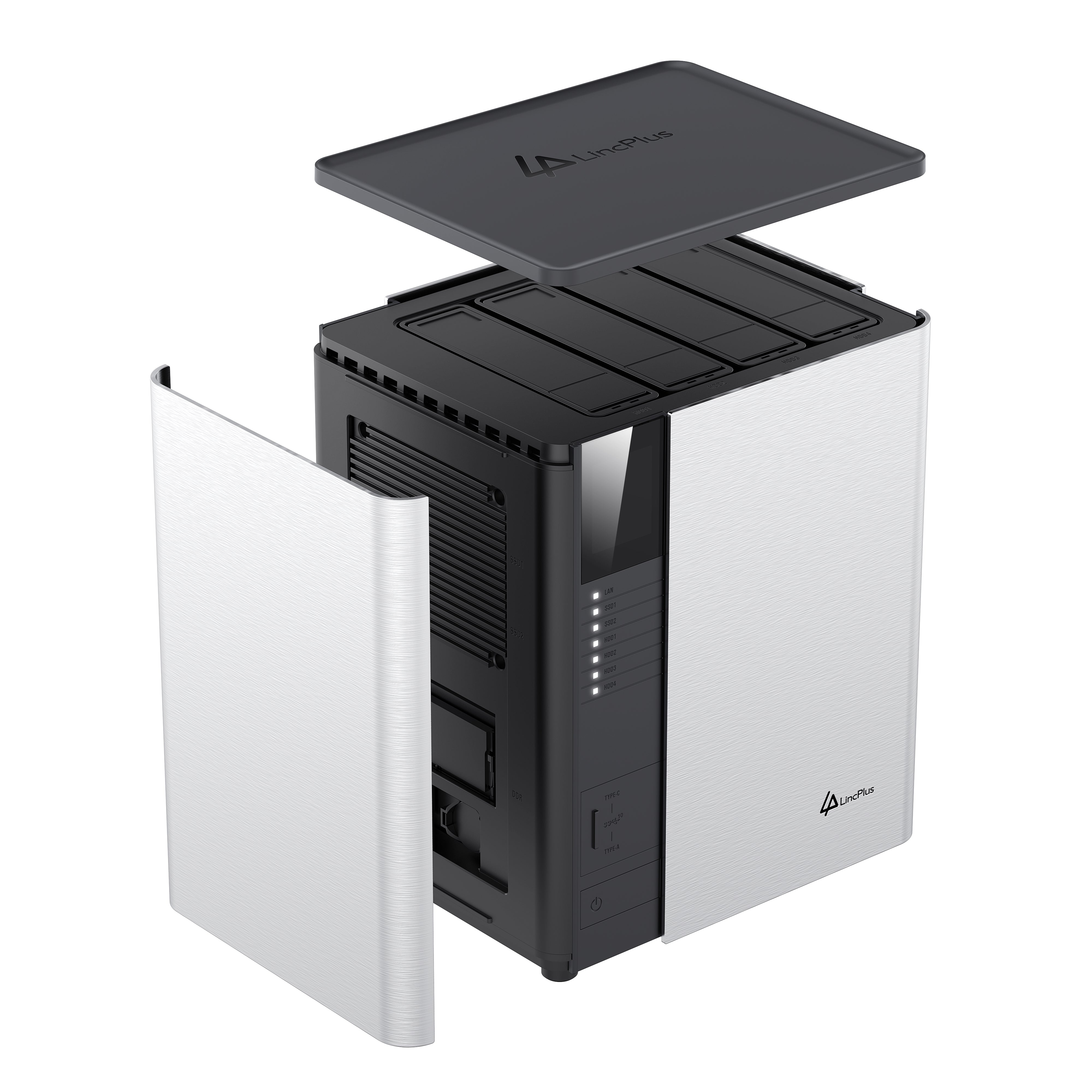 LincPlus LincStation S1 6-Bay NAS | 8 GB RAM + 128 GB ROM | Bis zu 112 TB (festplattenlos)