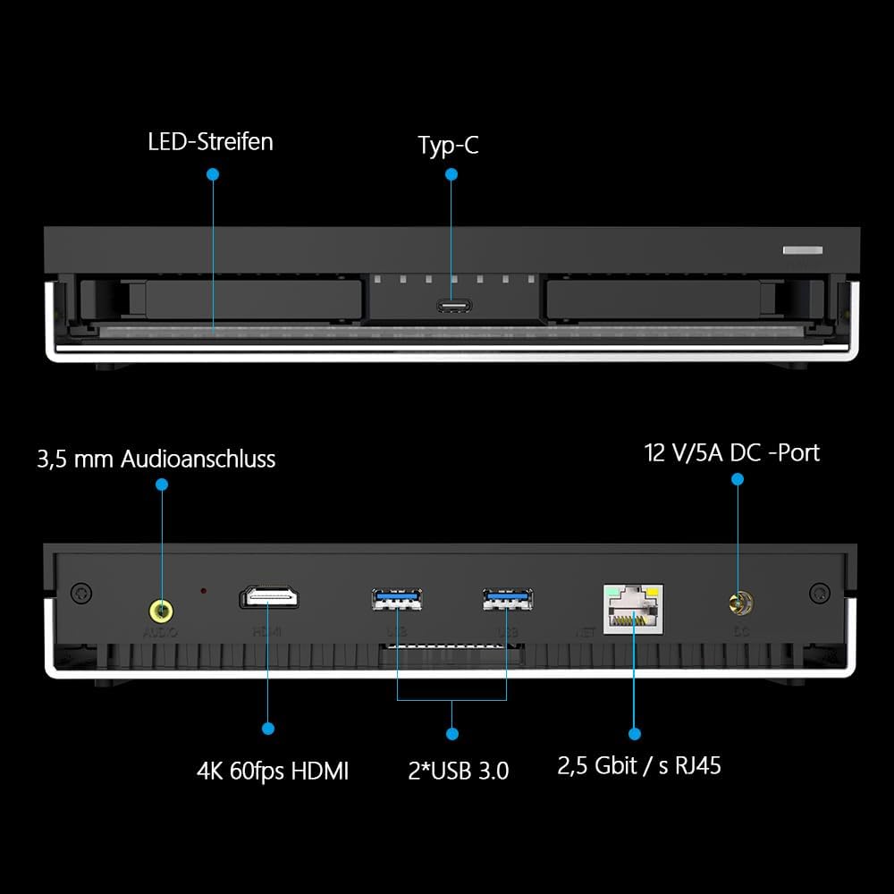 LincPlus LincStation N1 6-Bay SSD NAS | 16GB RAM+128G ROM | Storage 6x8TB SSD (festplattenlos)