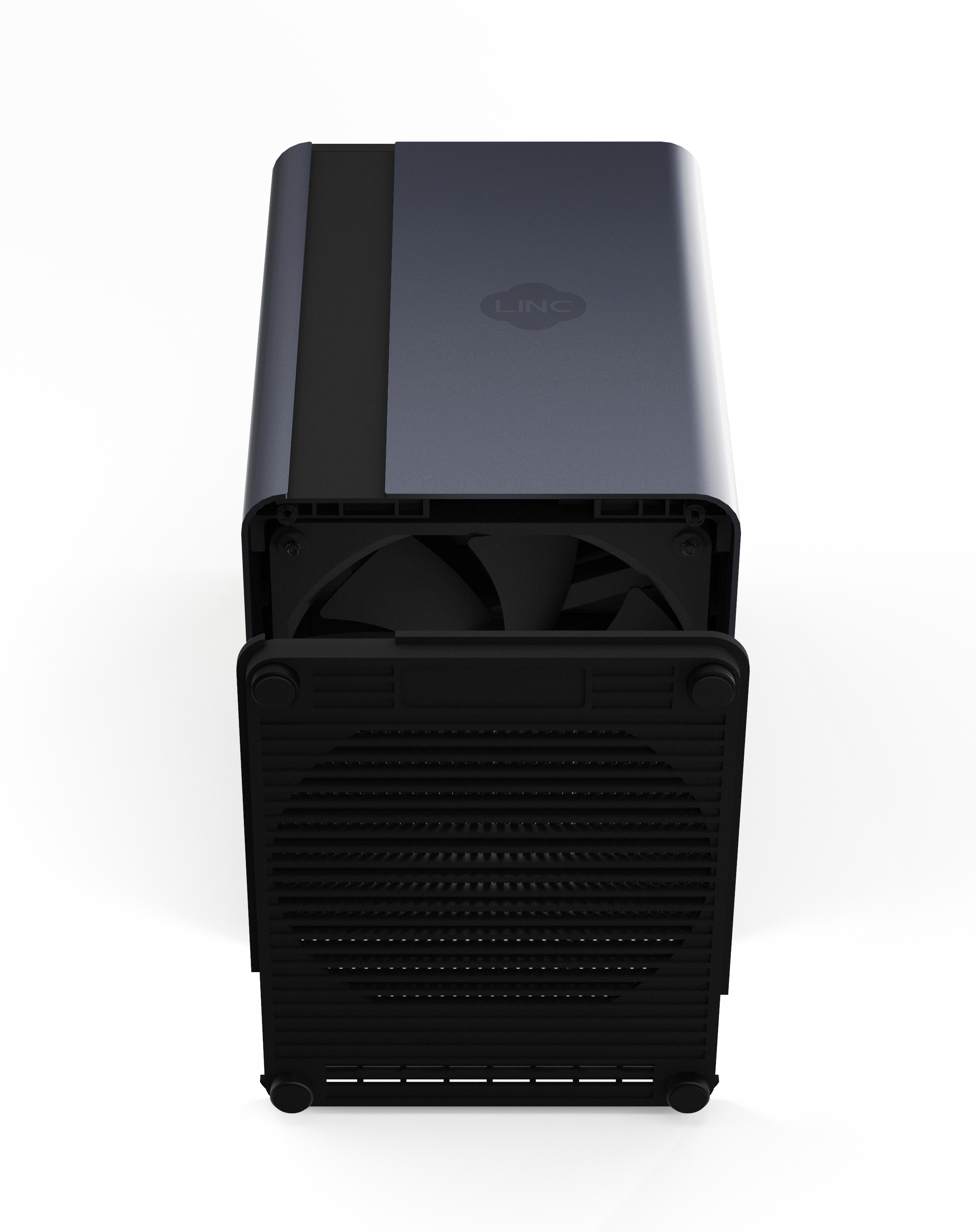 LincPlus LincStation S1 6-Bay NAS | 8 GB RAM + 128 GB ROM | Bis zu 112 TB (festplattenlos) Schwarz und Grau