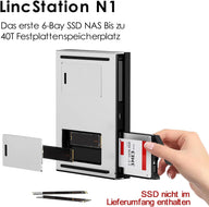 Storage Linc LincPlus LincStation N1 6-Bay SSD NAS | 16GB RAM+128G ROM | Storage 6x